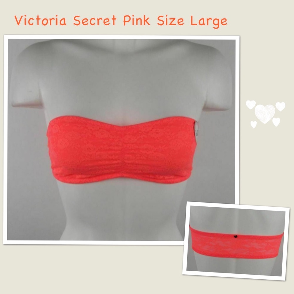 Victoria Secret Pink Bandeau Size Large! NWOT